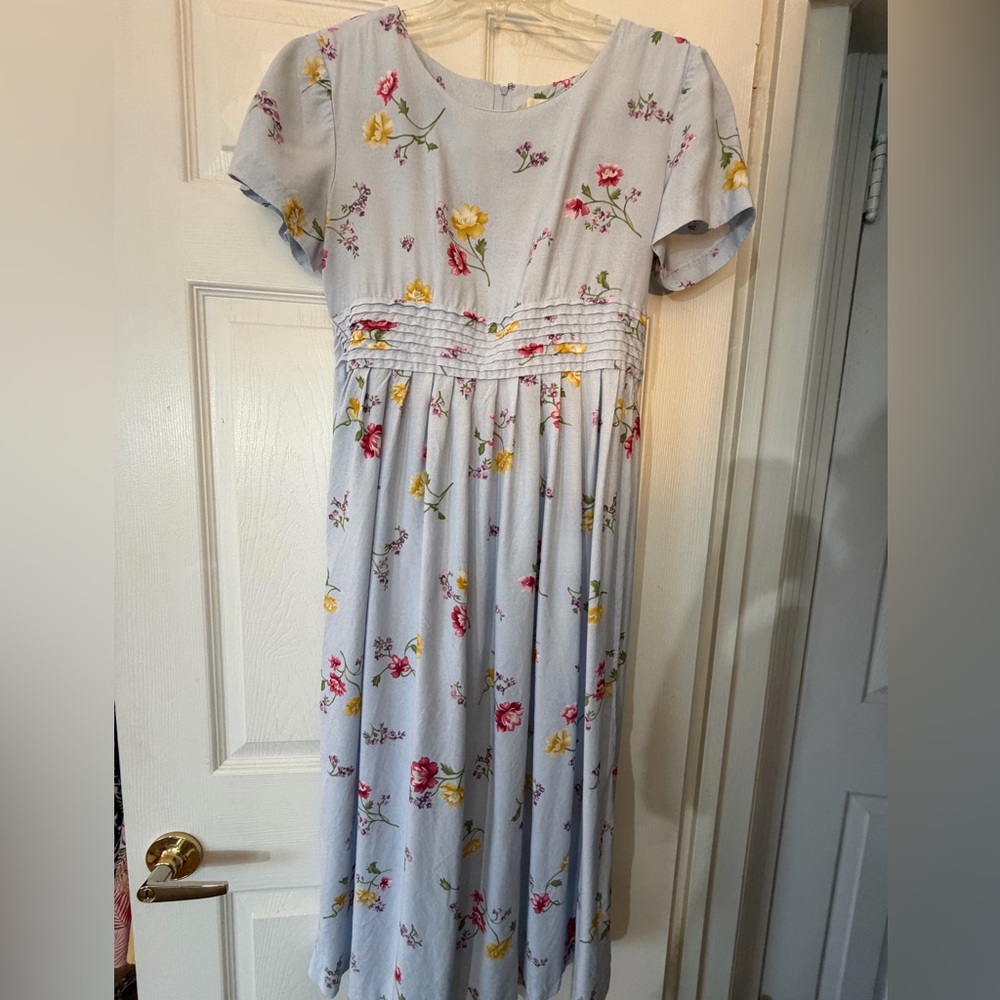 Worthington Maxi Dress blue floral size 4 - Picture 11 of 11
